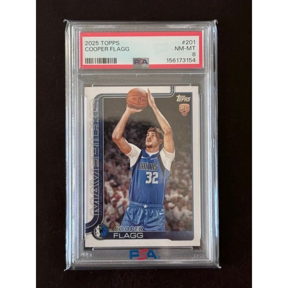 2025 Topps Cooper Flagg #201 PSA 8 NM-MT Rookie